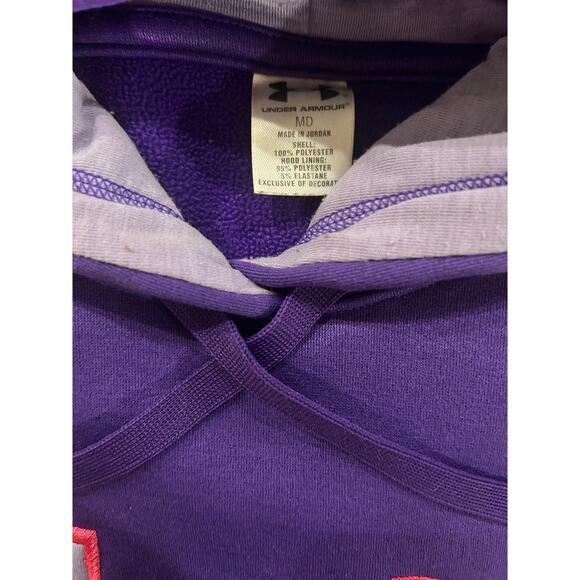 Under Armour Purple Hoodie! Size Medium - Picture 2 of 9